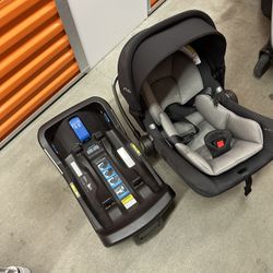 Nuna Carseat +base + Stroller Adapter 
