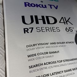 65’ Hisense Roku  Smart TV