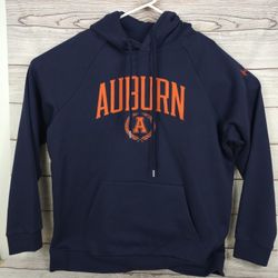 NEW Under Armour AU Auburn Tigers LS Navy Blue Hoodie Hooded Sweatshirt XL
