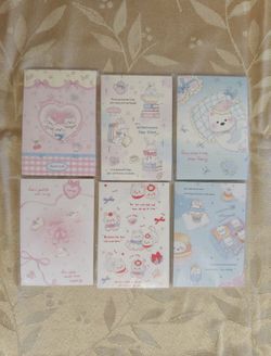 Bundle of 10 Assorted Cute Notepads for Scrapbook