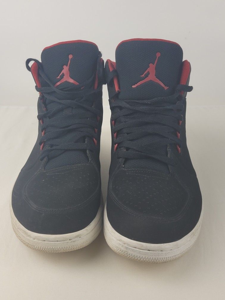 Nike Air Jordan Flight Shoes Black Red High Top Basketball