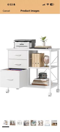 3 drawer file rolling cabinet