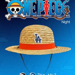 Dodgers x One Piece Luffy Straw Hat SGA 7/3/25 Anime Collab