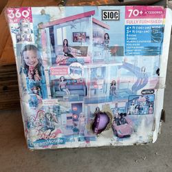 Barbie Dreamhouse Playset w/ Slide, Pool