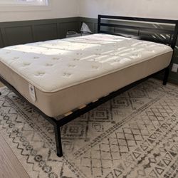 Queen bed frame And Mattress