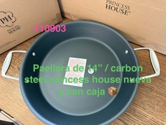 Paellera de 14” carbon steel 👉 princess house todo nuevo y con caja 📦