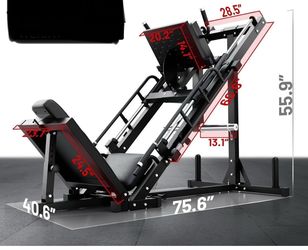 Leg press machine is brand new still in crate, retails for $1259, 1000 pound capacity