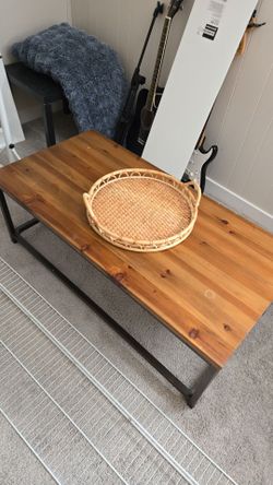 Solid wood center table