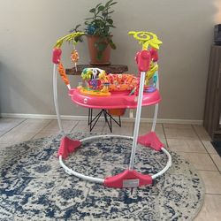 Adorable Pink Baby Bouncer