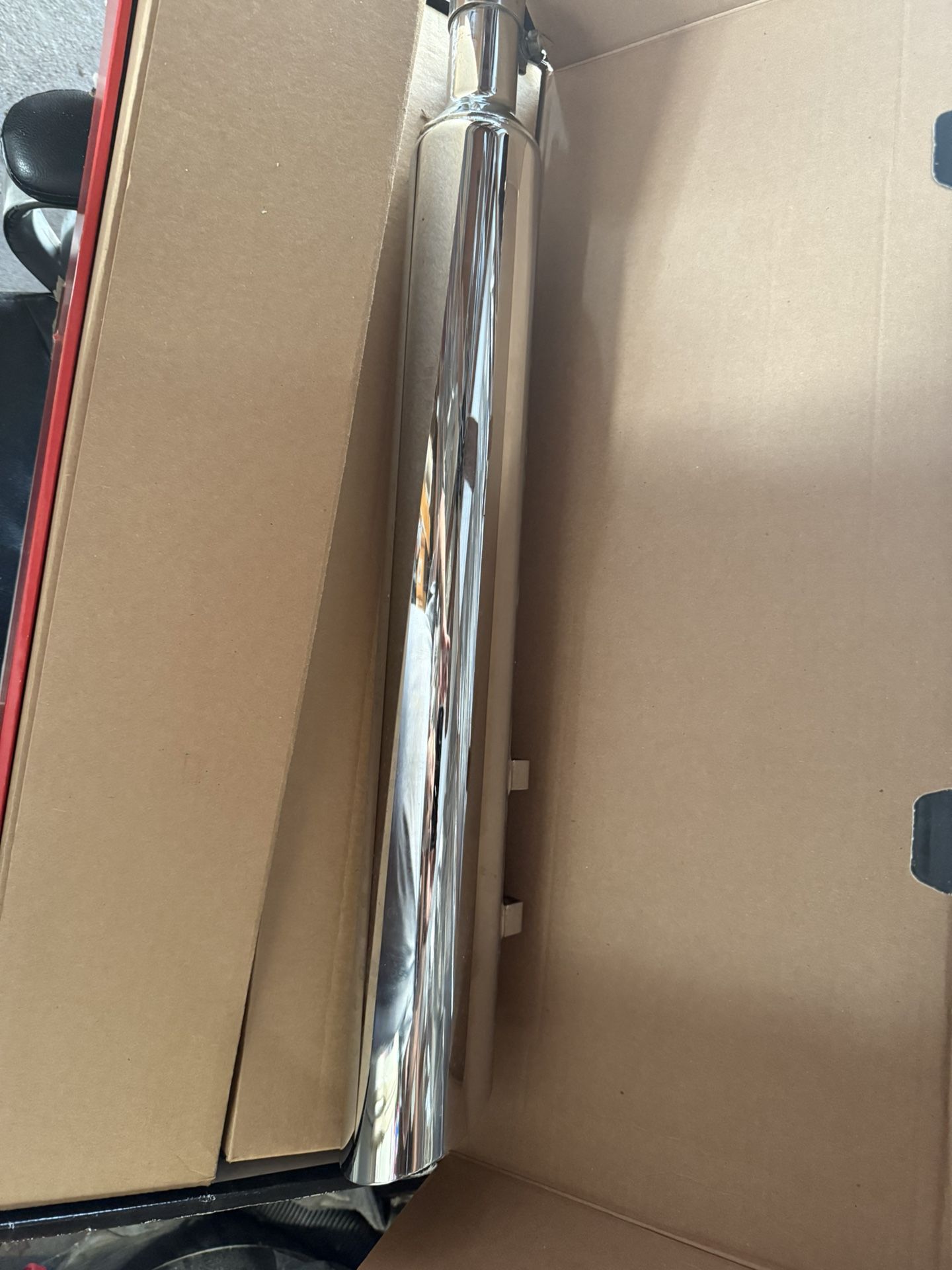 Stock Harley slip on exhaust pipes