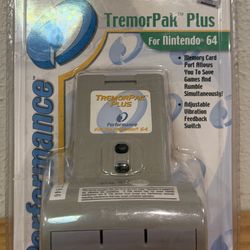 New Performance TremorPak Plus Memory Card for Nintendo 64 N64
