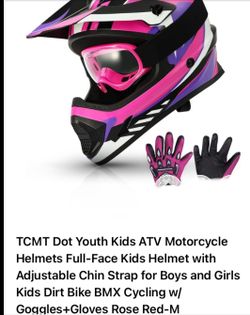 TCMT Dot Youth Kids ATV Motorcycle Helmets Full-Face Kids Helmet