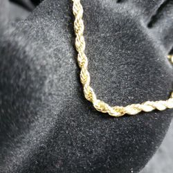 Goldtone Rope Bracelet