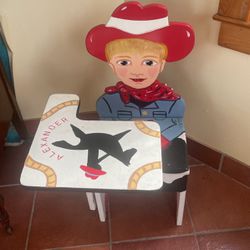 Adorable Cowboy Desk And Chair 