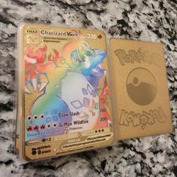 Gold Metal Pokemon Cards 