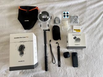 Insta360 X5 8K Camera + Invisible Dive Case Pro Bundle — LIKE NEW!!