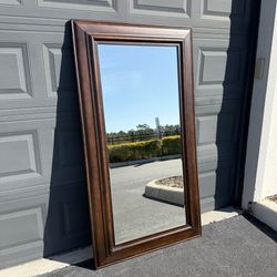 Like New Classic Solid Wood Tall Mirror ✨