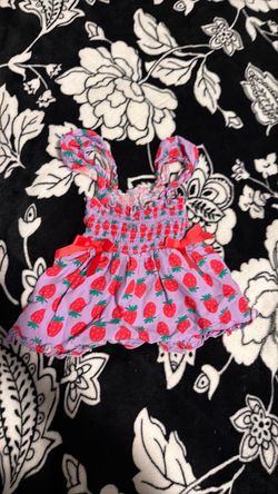 strawberry dog dress