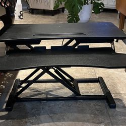 Desk Converter Height Adjustable Sit To Stand Riser