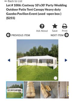 Costway 10'x30' Party Wedding Outdoor Patio Tent Canopy Heavy duty Gazebo Pavilion Event