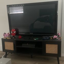 Tv, Tv Stand AND desk
