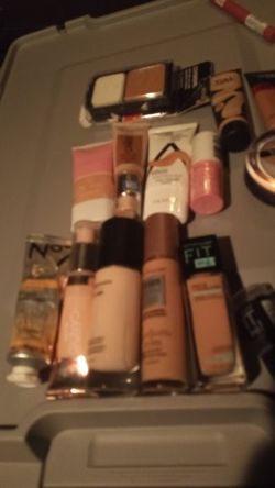 Foundations available all different shades of each brand