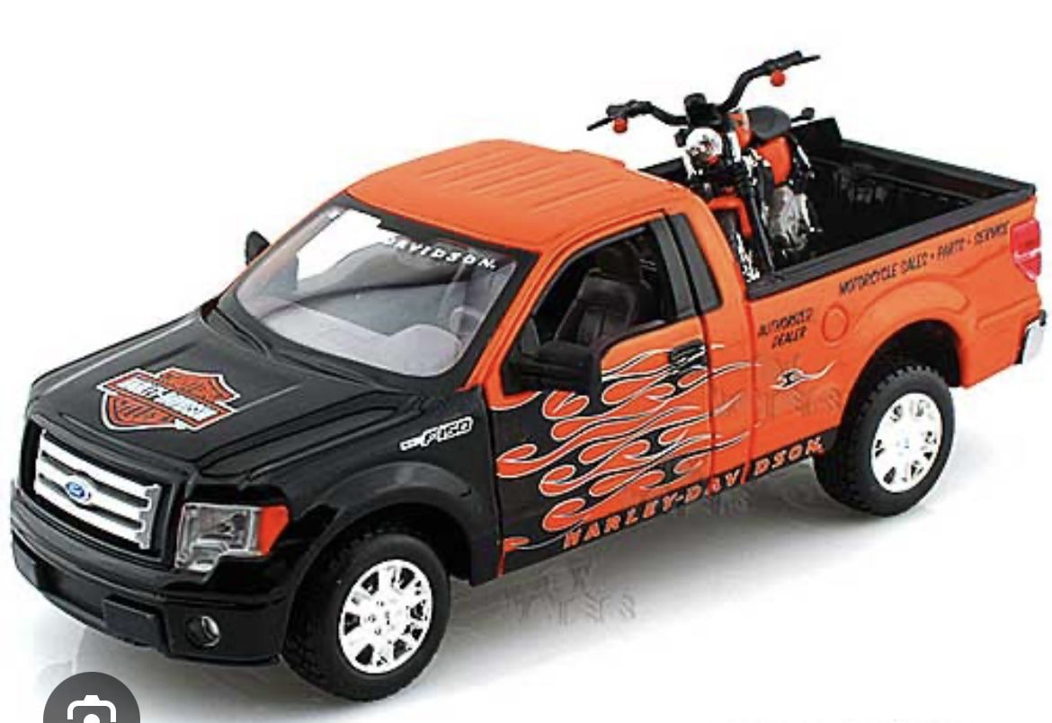 Harley Davidson Truck With Fat Boy Motorcycle (NIB)