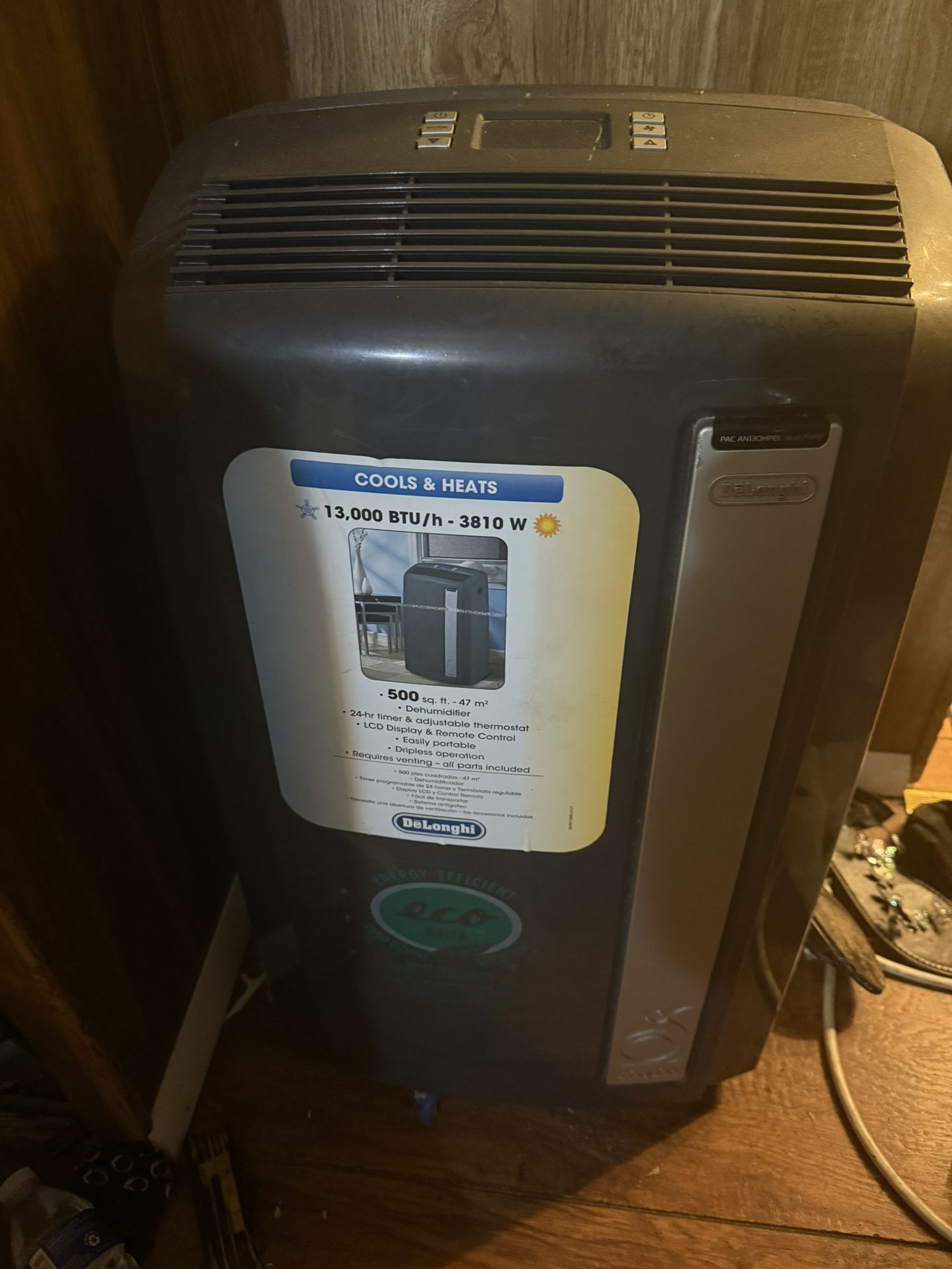 Delonghi 3-1 Portable A/C, Heater And Dehumidifier