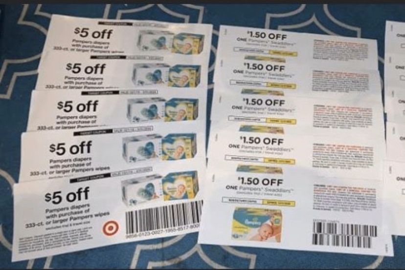 10 Target & manufacturer Pampers diapers & wipes coupons