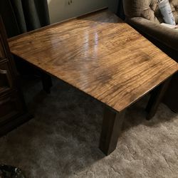 Trapezoid end table
