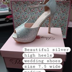 Silver Wedding Shoes New