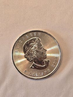 Canadian Silver Maple Leaf bullion coin
