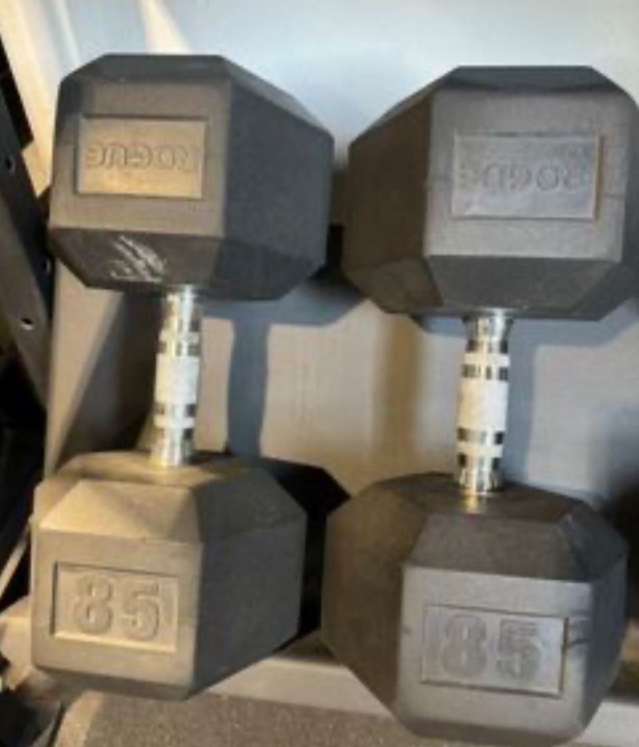 85 lb Rogue Dumbbell Pair