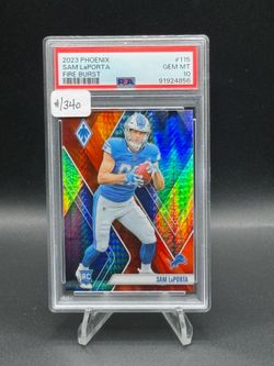 2023 Phoenix Fire Burst #115 Sam LaPorta RC PSA GEM MT 10