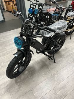 Assembled TST R002 Full Suspension Moped-Style Electric Bike
