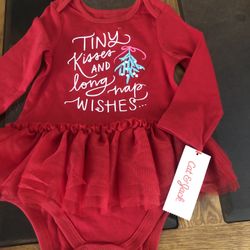 Brand new baby girl Christmas tutu body suit 18 Months $6