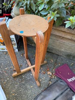 Wooden Plant Stand Pedestal