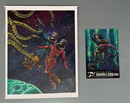 Clash in the Cosmos Print by artist David Lozeau just $10