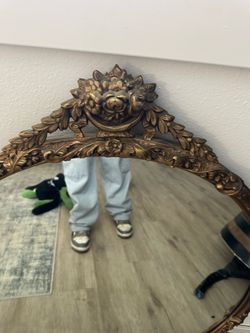 Vintage floral design mirror