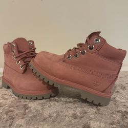 Pink Timbaland Toddler Boots - Size 7C