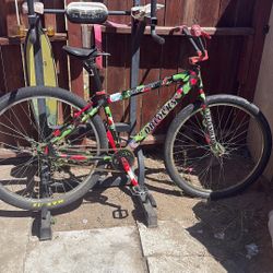 SE Bikes DBlocks Big Ripper 29 BMX Bike Red Black Green Camo