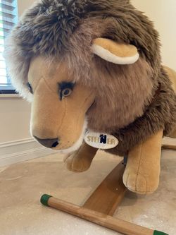 Collectible Steiner Stuffed Plush Lion Rocker - Glider