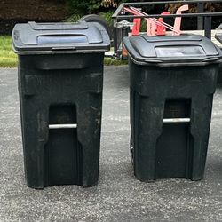 Free: Pair of Toter Garbage Cans (64 & 48 Gallon)
