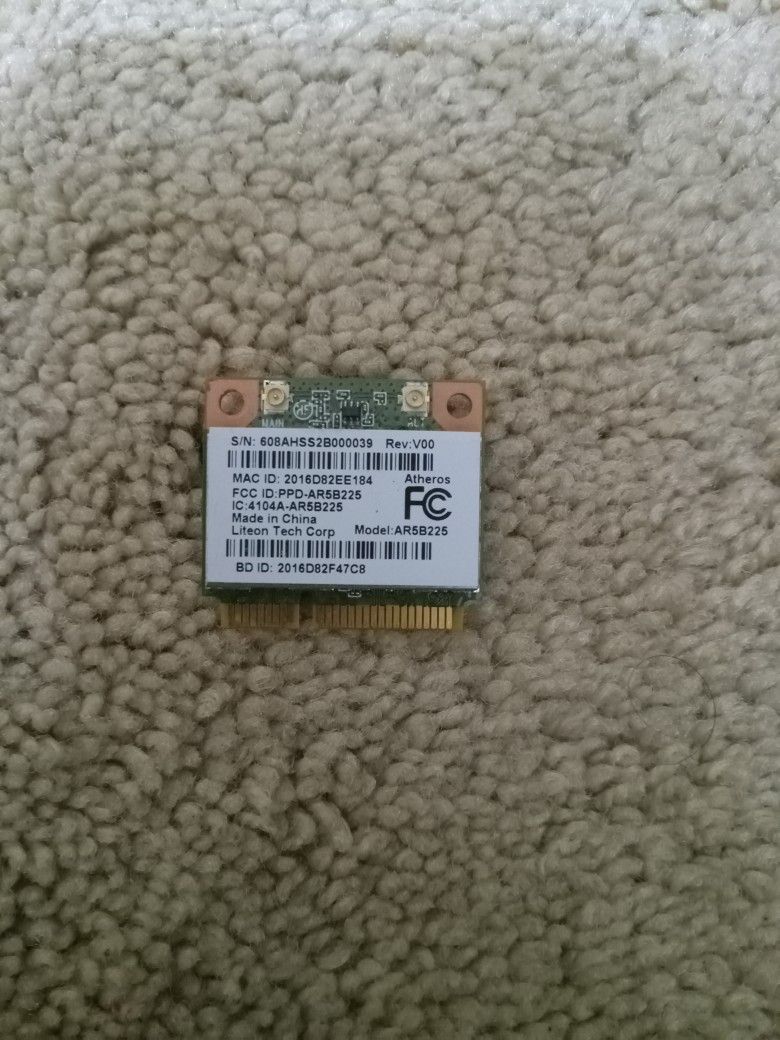 Atheros AR5B225 Mini PCI-E WLAN WiFi Bluetooth card.