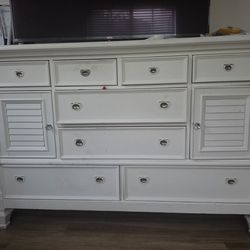 White Dresser and Chest