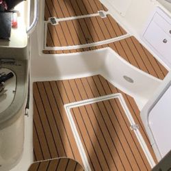 Boat Floors With 3M Glue  🚢🚢🚢🚢🚢🚢🚢🚢 Pisos Para Botes Con Pegamento 3M