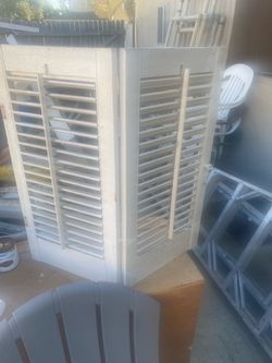 8 Wood Window Shutters 24 x 24