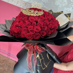 bouquet of 100 roses