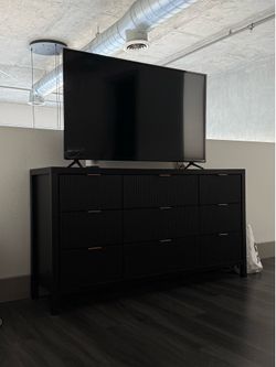 Black MCM 9 Drawer Dresser