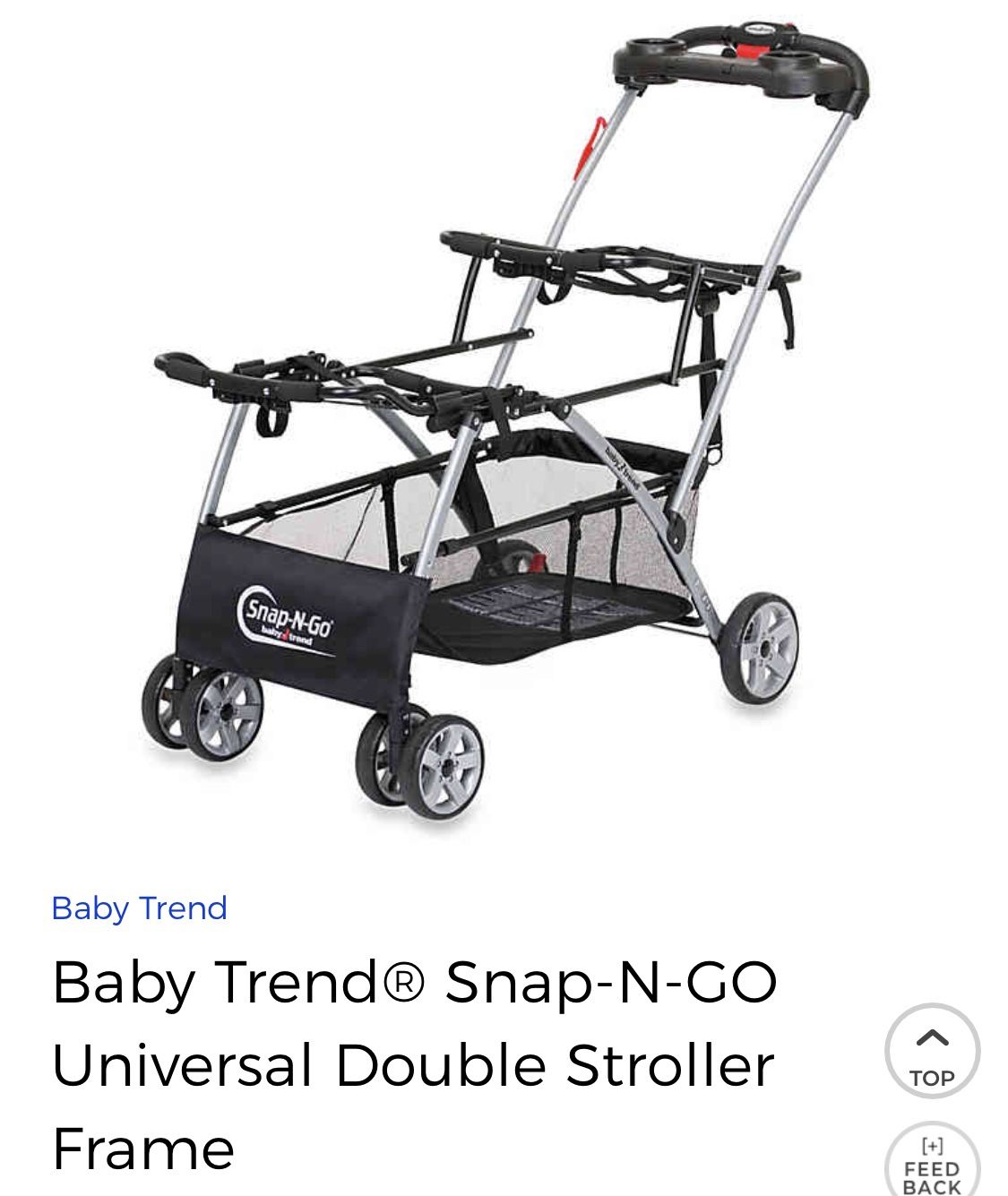 Babytrend Snap and go double stroller frame